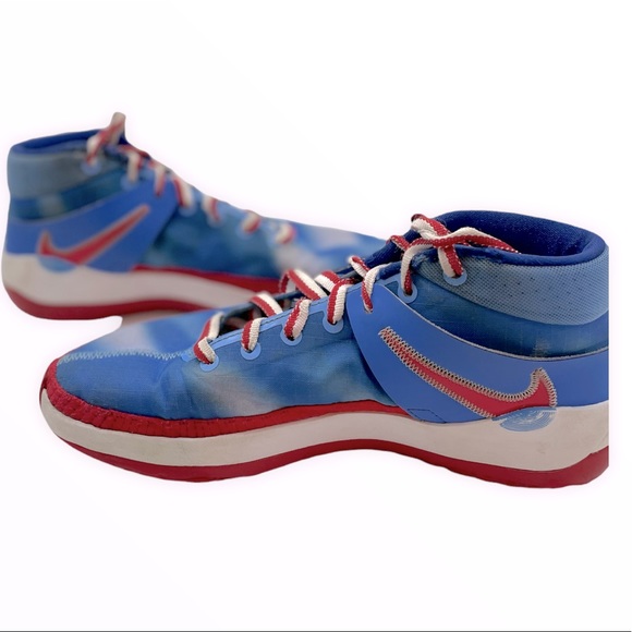 Nike KD 13 Kevin Durant New Jersey Nets Red and Blue Hardwood Classics - Picture 4 of 8